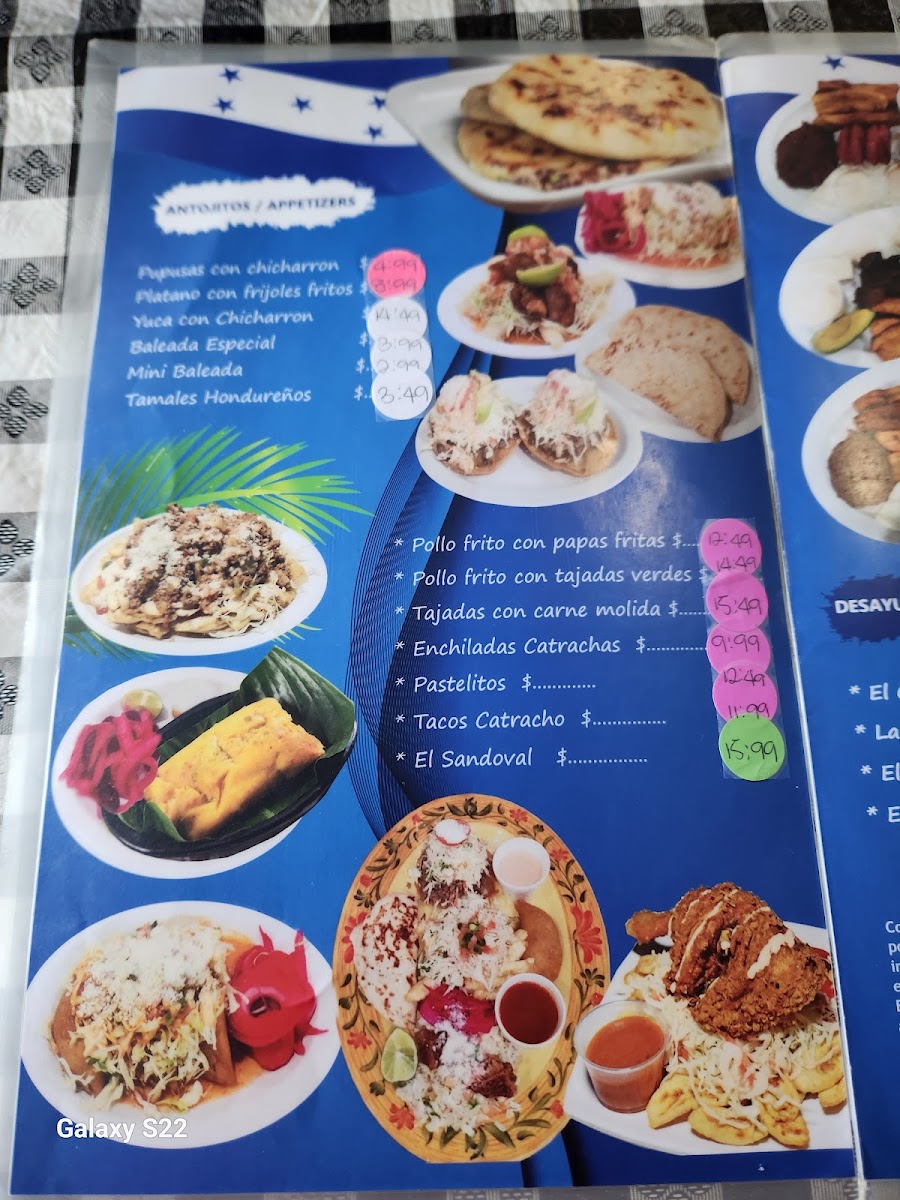 El Sabor Catracho Menu - Image 4