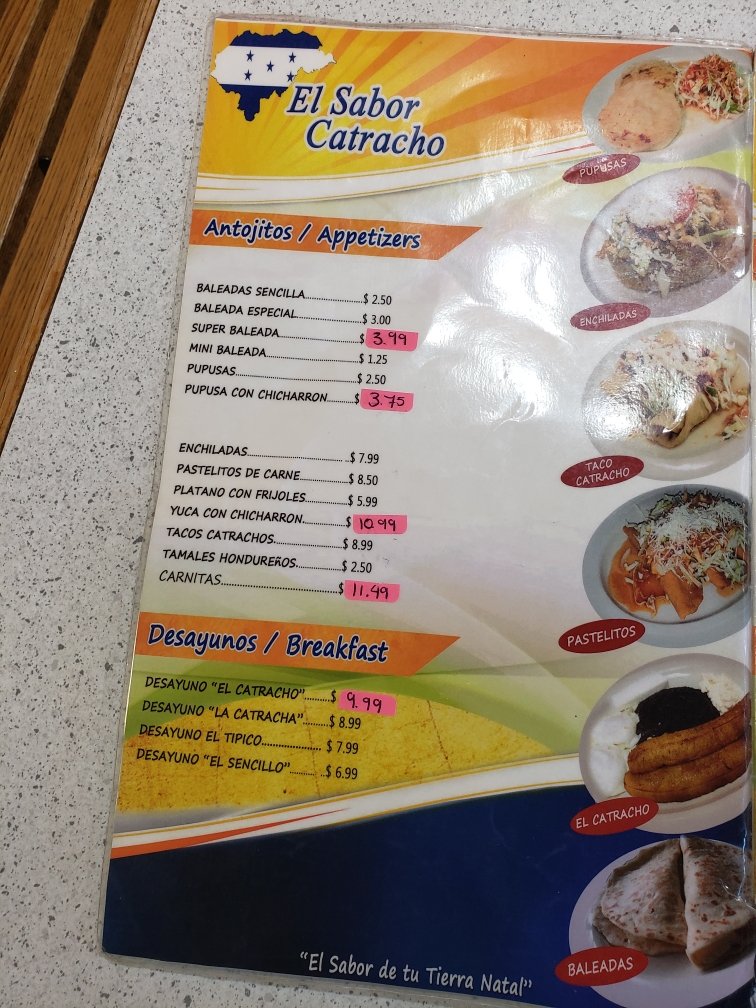El Sabor Catracho Menu - Image 5